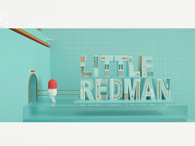 LITTLE REDMAN color illustration ip 卡通