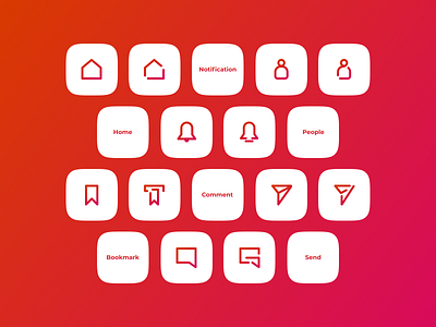 Simple Icon Set android app icon icon app icon design icon pack icon set iconography icons ios modern simple simple clean interface simple design