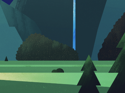 A part of a scenery by Dan Matutina on Dribbble