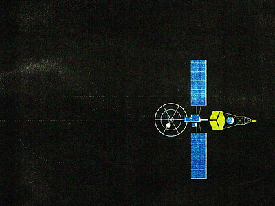 Mariner 2 - Riso illustration
