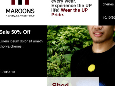 Maroons Rebrand & Site apparel branding design philippines site