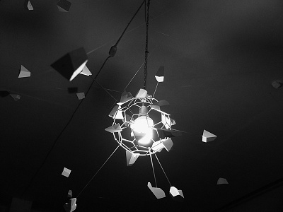 White. A lamp installation