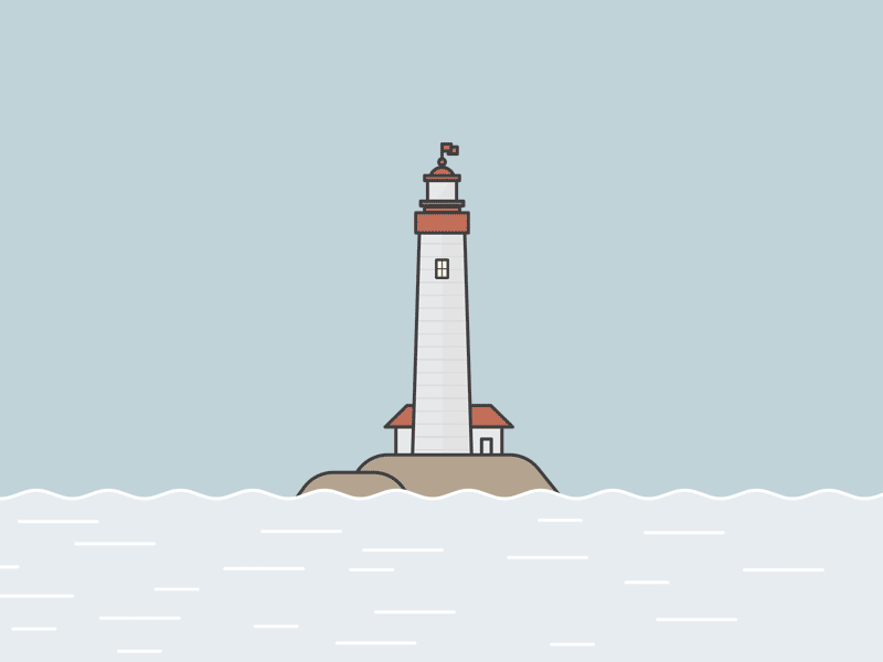 Lighthouse animation book cover flag island lighthouse new jersey ocean sea