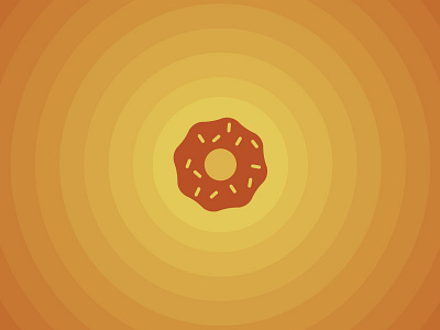 All Hail Sky Donut breakfast coffee color donut food gradient morning poster red sky sun