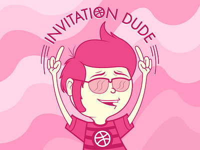 Invite Dude dribble dude giveaway invitation invite invites