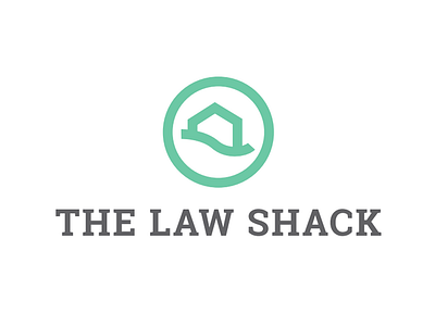 Law Shack Logo Thick Lines branding law lawyer logo shack thicklines