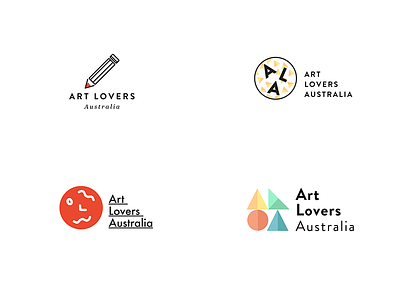 Some recent logo concepts for Art Lovers Australia