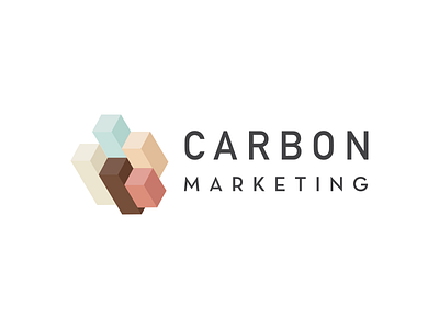 Winning logo design for Carbon Marketing 3d branding logo