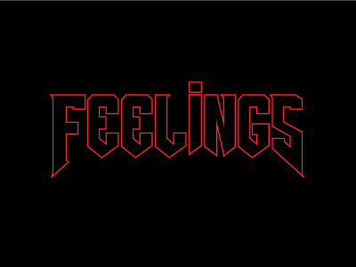 Metal Feelings cotton bureau feelings hardcore metal mock t shirt typography