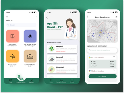 appearance of the Corona Virus mobile design design illustration typography ui