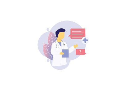 Consultation Icon art consulting design doctor health illustration illustration design ui