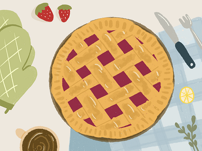 Apple Pie illustration illustration art