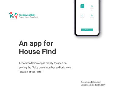 Accommodation: Finding house re-defined app branding debut design dribbble illustration logo product design typography uiux ux