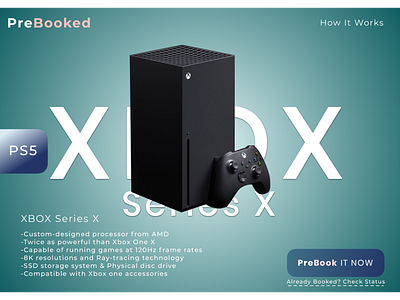 PreBooked : XBOX Series X branding design product ux web xbox