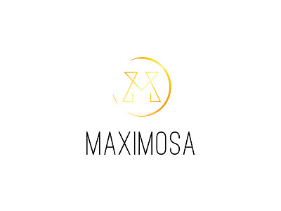 Maximosa Logo Concept 2 business design gold icon identity logo monogram online type