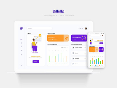 Billullo App app app design dailyui dashboard dashboard ui design ui uidesign uiinspiration uiux ux