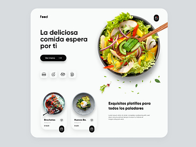 Food: Web Design dailyui design ui uidesign uiinspiration uiux uiuxdesign ux web web design webdesign