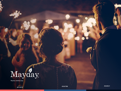 Mayday wedding logo app design icon illustration logo ui web