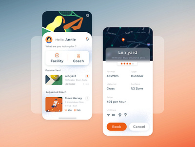 Tennis App app application design sport tennis ui ux