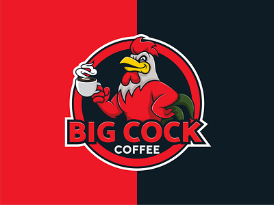 Logo for coffee house/shop. branding cafe chicken cock coffee icon illustration logo restourant rooster