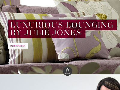 Julie Jones Website typography website