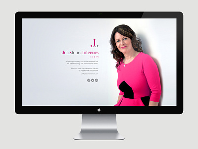Julie Jones Holding Page branding website