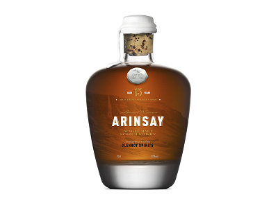 Arinsay White Bottle bottle design label packaging