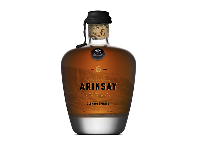 Arinsay Black Bottle bottle design label packaging