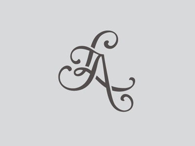 LA Brand brand creative design logo typography wedding