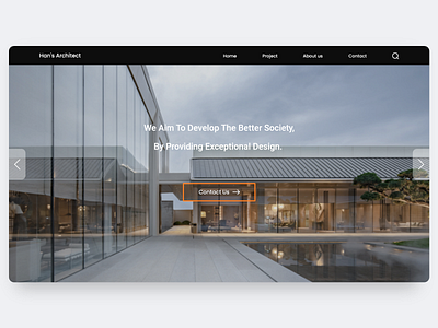 Architect Website architecture uiuxdesign website design