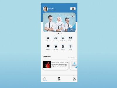 Redesign UI From Edulogi Indonesia Mobile App app learning app mobile soft ui design