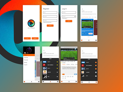 Redesign UI Mobile App ON TV TONIGHT figma redesign ui design
