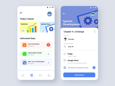 Academic Information System Mobile App mobile mobile app student ui ux