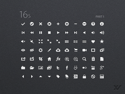 16s - UI Iconset