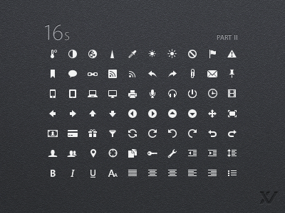 16s - UI Iconset Part II