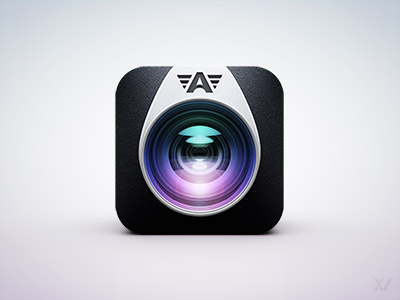 Camera Awesome App Icon II app awesome camera cinema 4d flare icon ios lens render