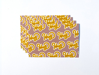 Hugs covid design fall graphic design handlettering hug illustration lettering pattern postcard typography vector