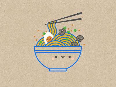 Ramen character cute flat food icon illustration illustrator japanese noodles ramen vector winter