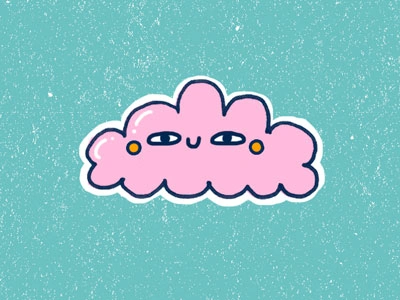 cloudy w/a chance of sass casual cute doodle emoji fun illustration kawaii line texture