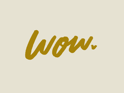Wow brush gif graphic design handlettering illustration lettering modern typography wow