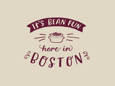 Bean Fun badge hand lettering hipster badge icon illustration lettering logo typography