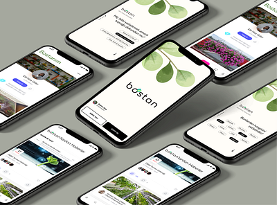 Bostan - Gardening App app design farm garden gardening minimal ui urban ux