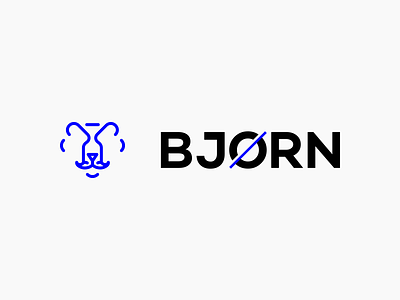 BJØRN Logo - Barber shop’s corporate identity animal barber bear branding cosmetic icon line logo logotype mark symbol typography