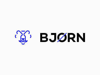 BJØRN Logo - Barber shop’s corporate identity