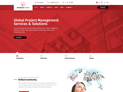 BusinessLounge WordPress Theme