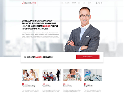 Home Page Demo 10 - BusinessLounge WordPress Theme business consulting finance theme webdesign wordpress