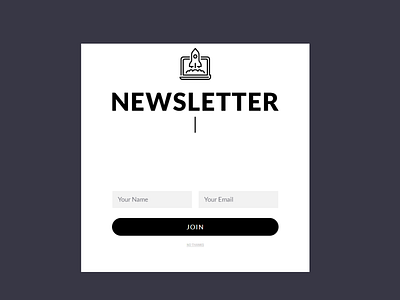 newsletter popup template design