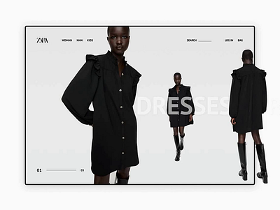 ZARA - online store animation design online shop online store ui ux web zara