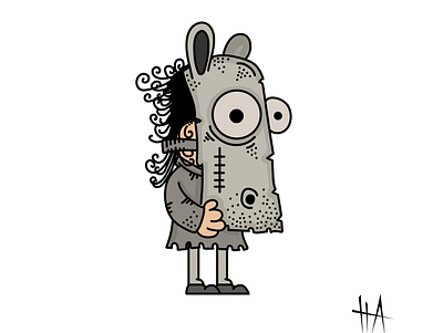 stranger donkey cartoon cartoon illustration character characterdesign digital illustration digitalart illustration art illustrations vector illustration vectorart