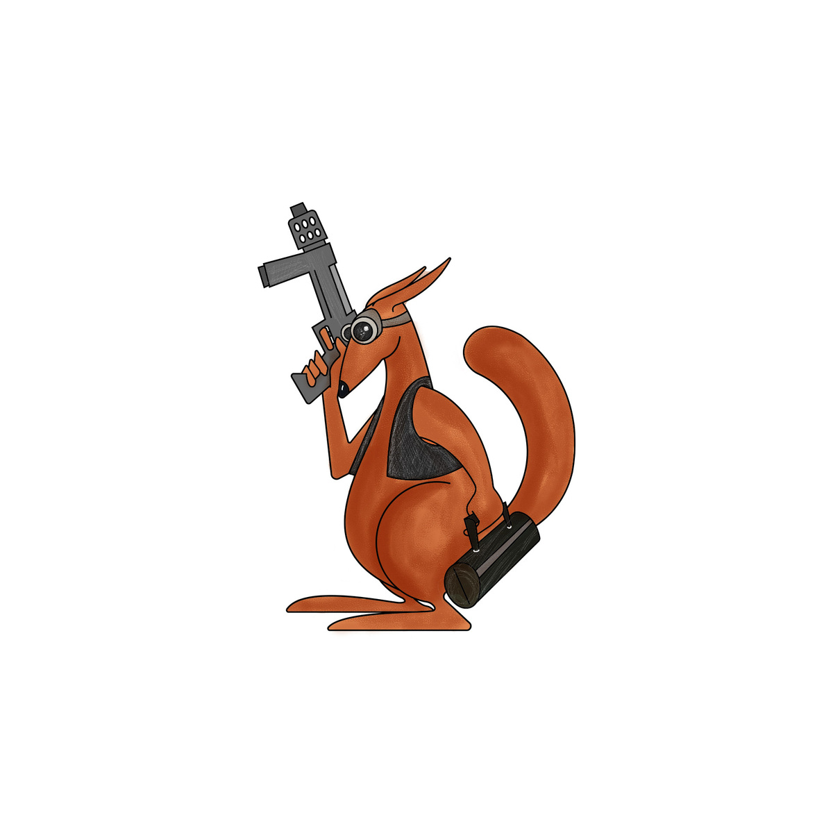 Gangster kangaroo by Huseyin AYGUL on Dribbble